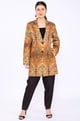 Persia Print Lounge Jacket Orange/Beige color