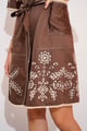 Hazel Laced Dress Brown color