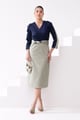Maple Midi Dress Navy & Olive Navy & Olive color