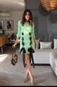 Lime Bow Dress Lime color