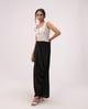 Aira Drape Skirt Black color
