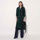 Zinnia Shibori Striped Shirtdress Green/Black color