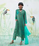 Chiffon Kurta Sets Green color