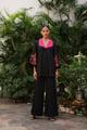 Fusion Black Embroidered Set Black color