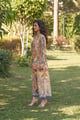Plush Co-Ord Set Beige/Blue color