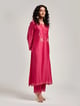 Embroidered Yoke Kurta Fuchsia color