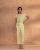 Lemonade Linen Round-Neck Side-Tie Top - Kaveri - Image 1