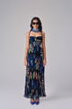 Kiara Dress Blue/Multi Blue/Black color