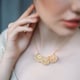 Delicate Muse Necklace White/Gold color