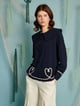 Harbour Hearts Blouse Blue color