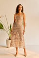 Celia Tan Embroidered Lace Midi Skirt - Lea Clothing - Image 1