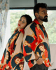 Multicolor Graphic Print Linen Cotton Free Size Shirt - House of Urmi - Image 1