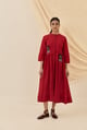 Unab Dress Red color