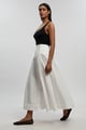 White High-Waist A-Line Midi Skirt - KAREN MILLEN - Image 1