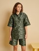 Ebba Leopard Shirt Green color