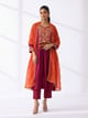 Tassel Suit Set Maroon color