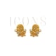 Opaline Helmi Studs White/Gold color