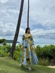 Selene Dress in Limoncello Print Blue color