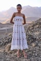 Cutwork Lace Midi White color