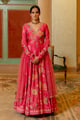 Shayna Anarkali Set Pink color