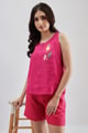 Fuschia Emb Top Fuschia color