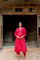 Falak Kurta Set with Dupatta Pink color