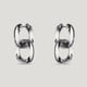 Squircle Two-Way Hoops Silver color