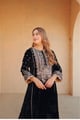 Marya - Long A-Line Kurta with Salwar Black color