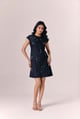 Starnight Denim Dress Black color