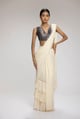 Moonstone Saree Cream color