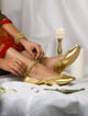 Aarna Jutti Gold color