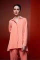Miss Pearla High Low Top Peach color