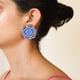 Empire Stud Earrings Blue color
