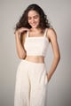 Sydney Crop Top White color