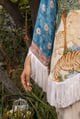 Safari Serenade Co-Ord Set Cream/Blue/Green color