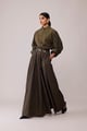 Fleur Skirt - Olive Green color