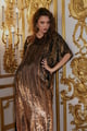 Ombr� Sequin Kaftan Gold color