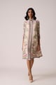 Blush Pink Floral Pleated Tunic Dress with Button Front - Scarlet Sage - Image 1