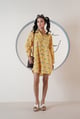 Canary Bloom Dress Yellow color