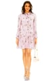 Hannah Ruffle Dress Lilac color