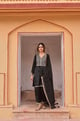 Short Velvet Kurta Set Black color