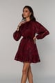 Millie Jacquard Dress Red color