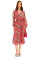 Tiara Long Dress Fiesta Fuchsia color