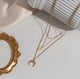 Sleek Layered Necklace, Serena Gold color