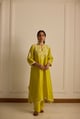 Yellow Asymmetrical Kurta Yellow color