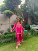 Jaipur Hand Embroidered Matching Set Pink color