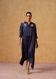 Zara Kaftan Dress (Navy Blue) Navy Blue color