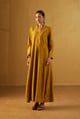 Sashiko Dress Ochre