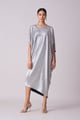 Aurelia Dress Textured Silver color