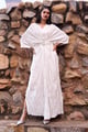 Crushed Ivory Kaftan Ivory color